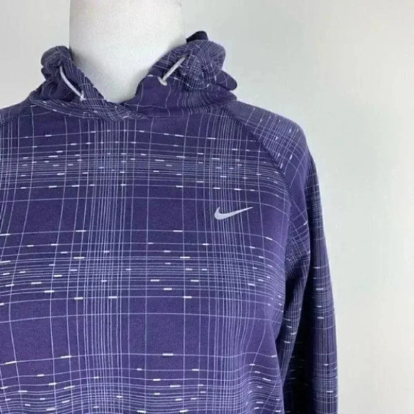 Nike running jacket sz M reflective hooded dry fit - Picture 3 of 12